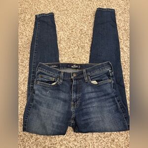 Hollister Men's Dark Blue Skinny Jeans